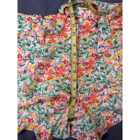 Loft Floral Paperbag Shorts Size Medium - Picture 6 of 7
